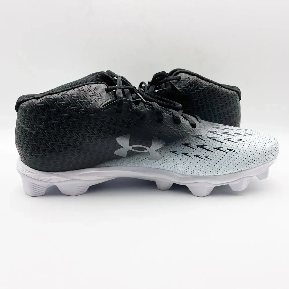 Under Armour Mens Spotlight Fran RM 4.0 Cleats US 12.5 M EU 47 White Black EUC